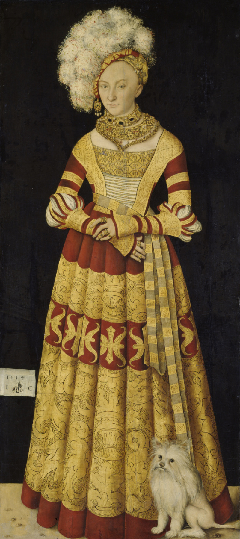Lucas Cranach the Elder. Portrait of the Duchess Katharina of Mecklenburg