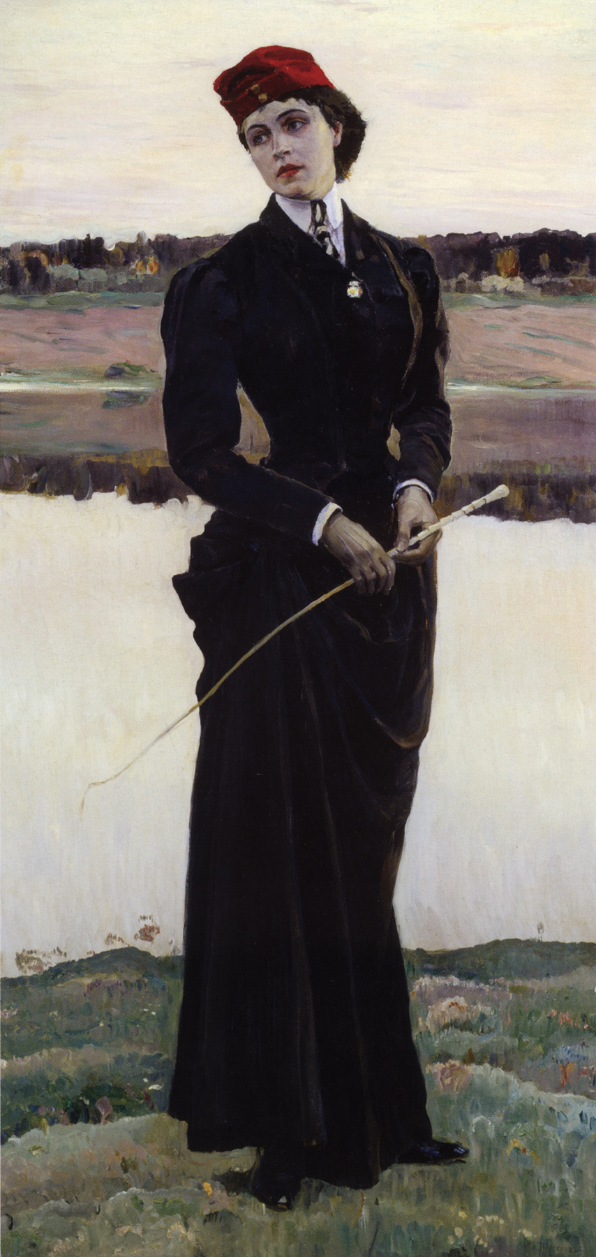 Mikhail Vasilyevich Nesterov. A portrait of his daughter Olga Mikhailovna Nesterova ("Amazon")