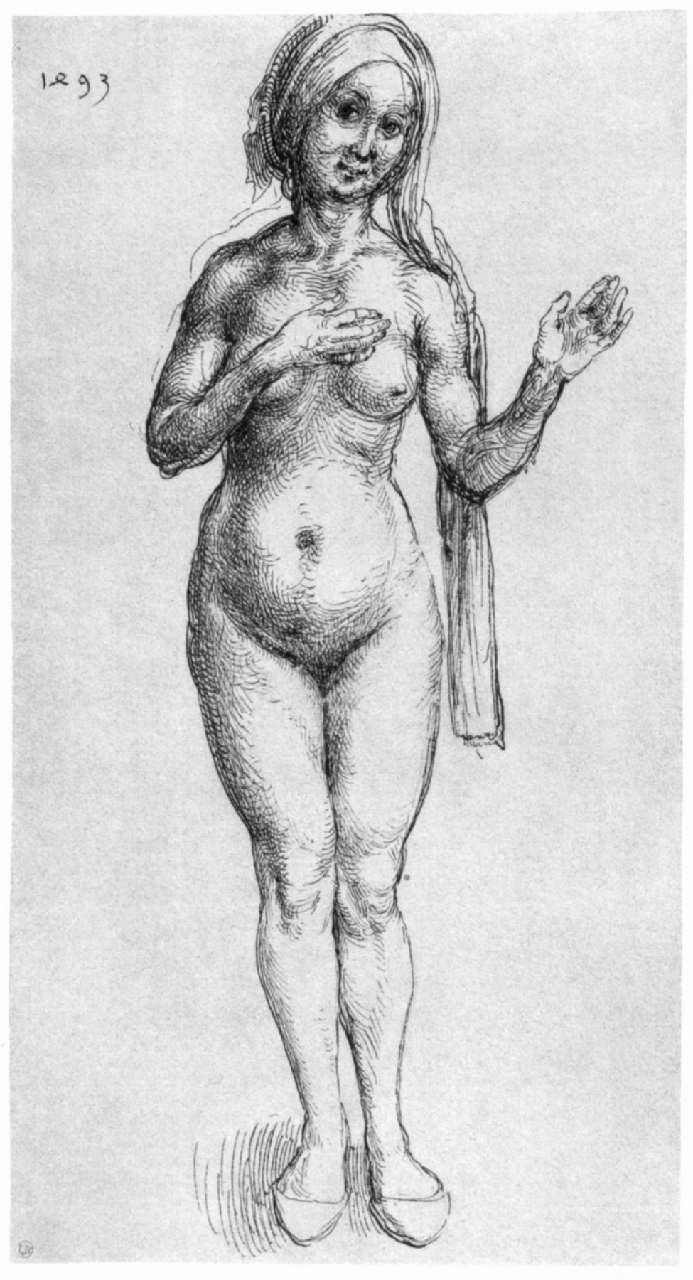 Albrecht Dürer. Naked woman