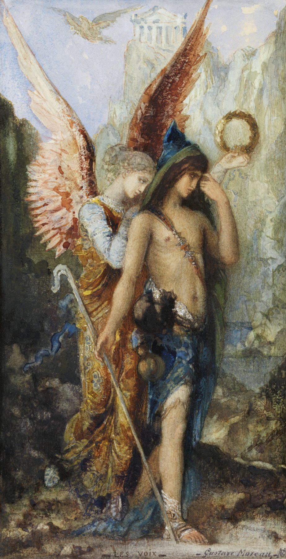 Gustave Moreau. Stimmen (Hesiod und Muse)