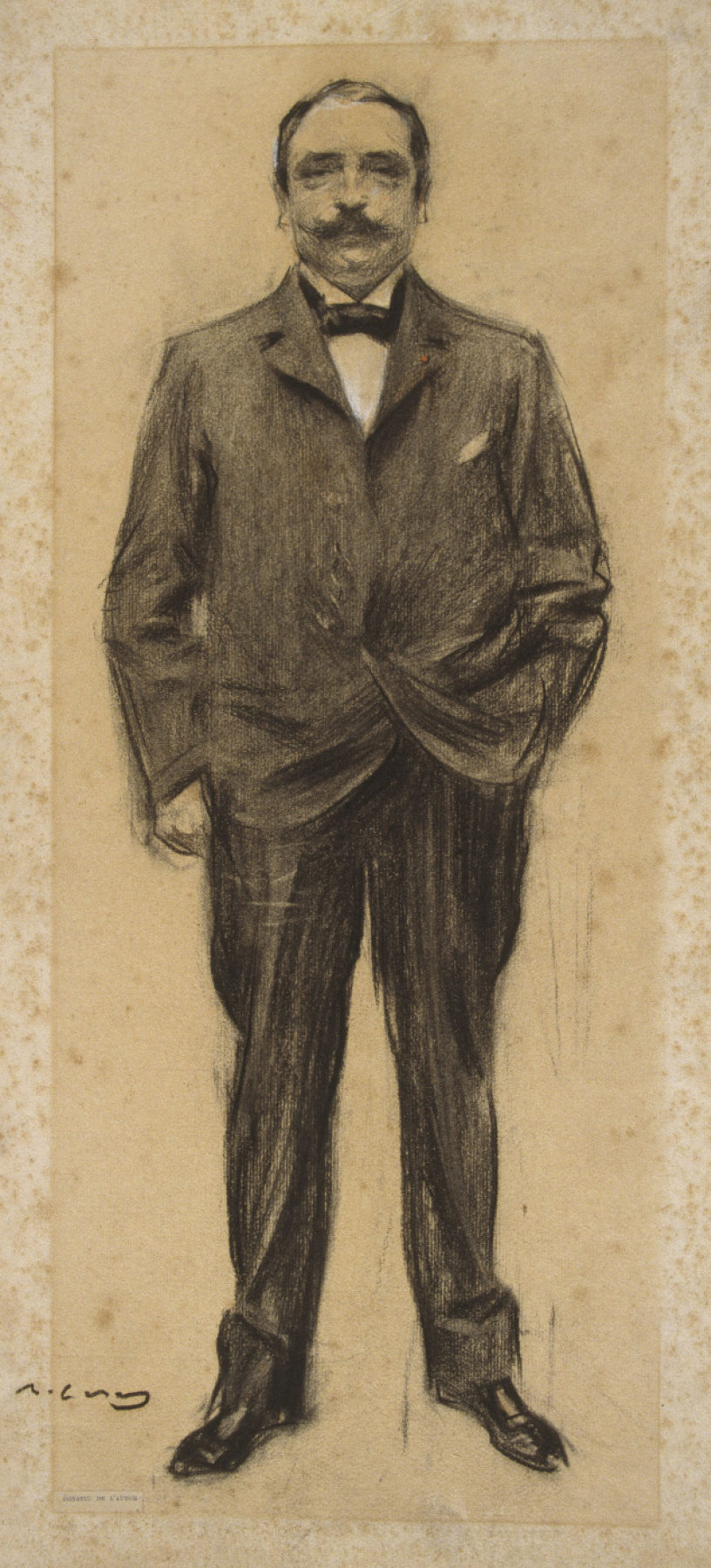 Ramon Casas i Carbó. Portrait of Jean-Antoine Inzhalber