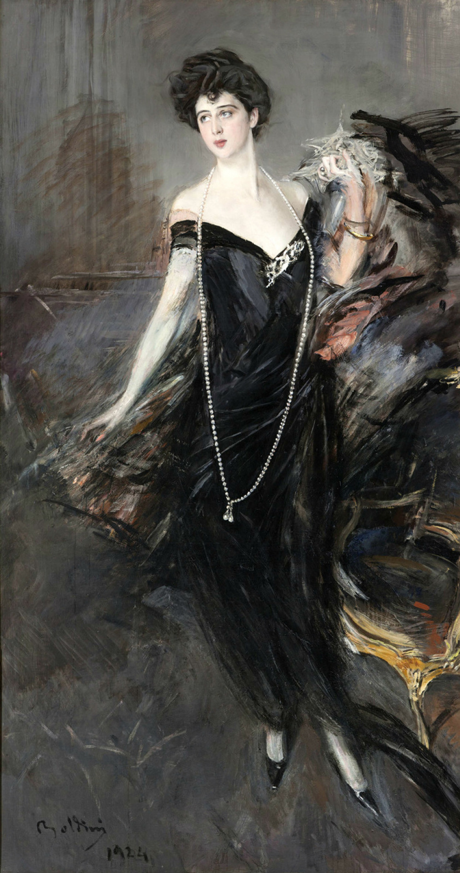 Giovanni Boldini. Portrait of Baroness Franco Florio