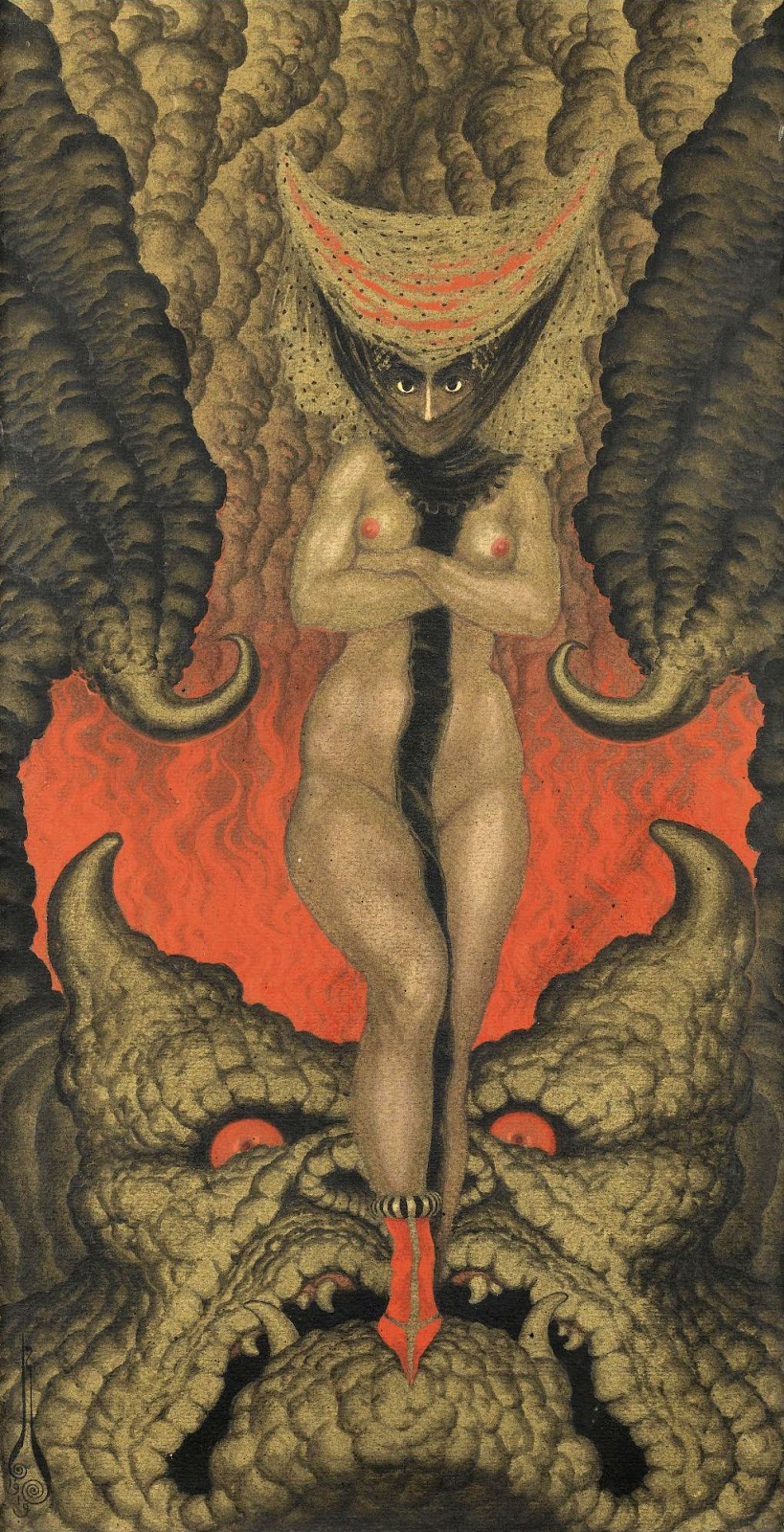 Nikolay Kalmakov. La esposa de satan 1919