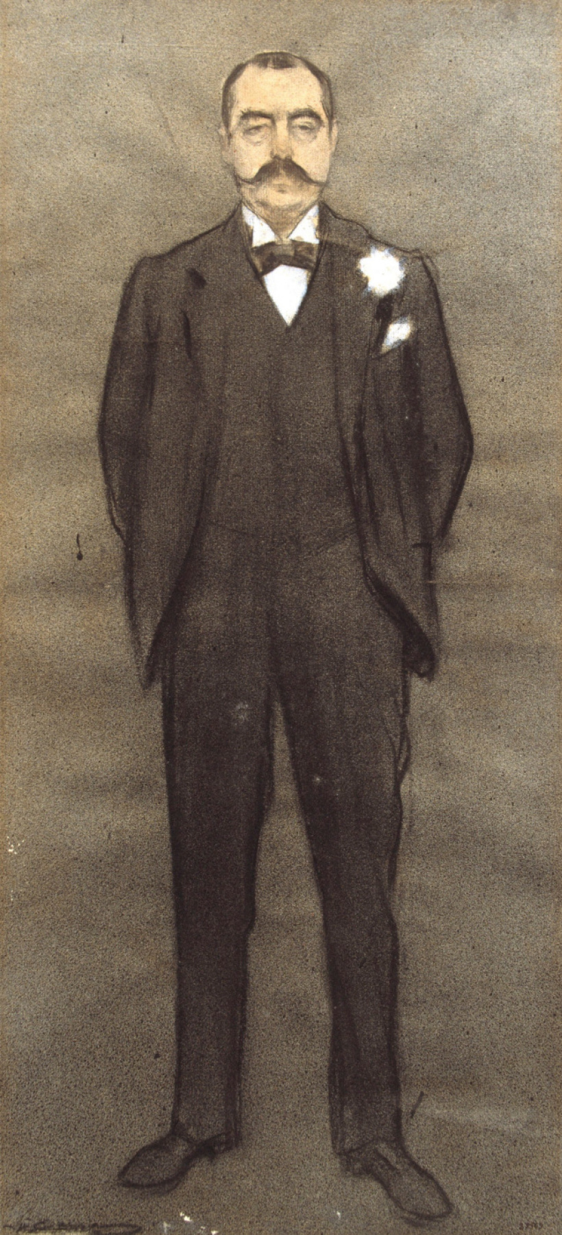 Рамон Касас Карбо. Albert Bernis的肖像