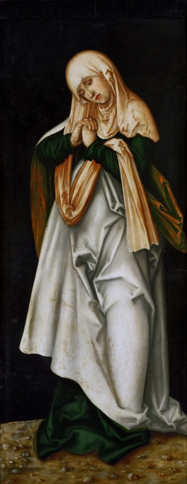 Lucas Cranach the Elder. Sufre de la virgen (el doblez del altar)