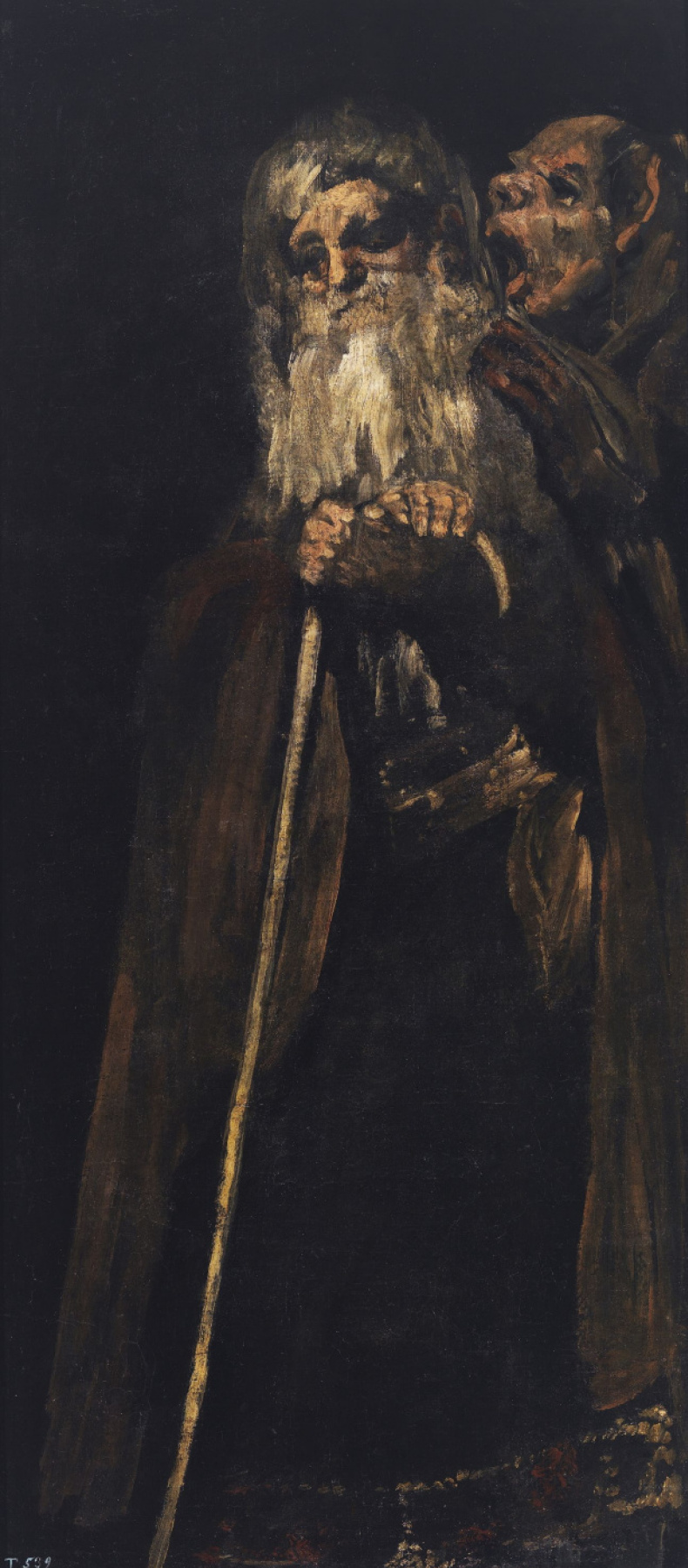 Francisco Goya. A series of gloomy paintings. Old men