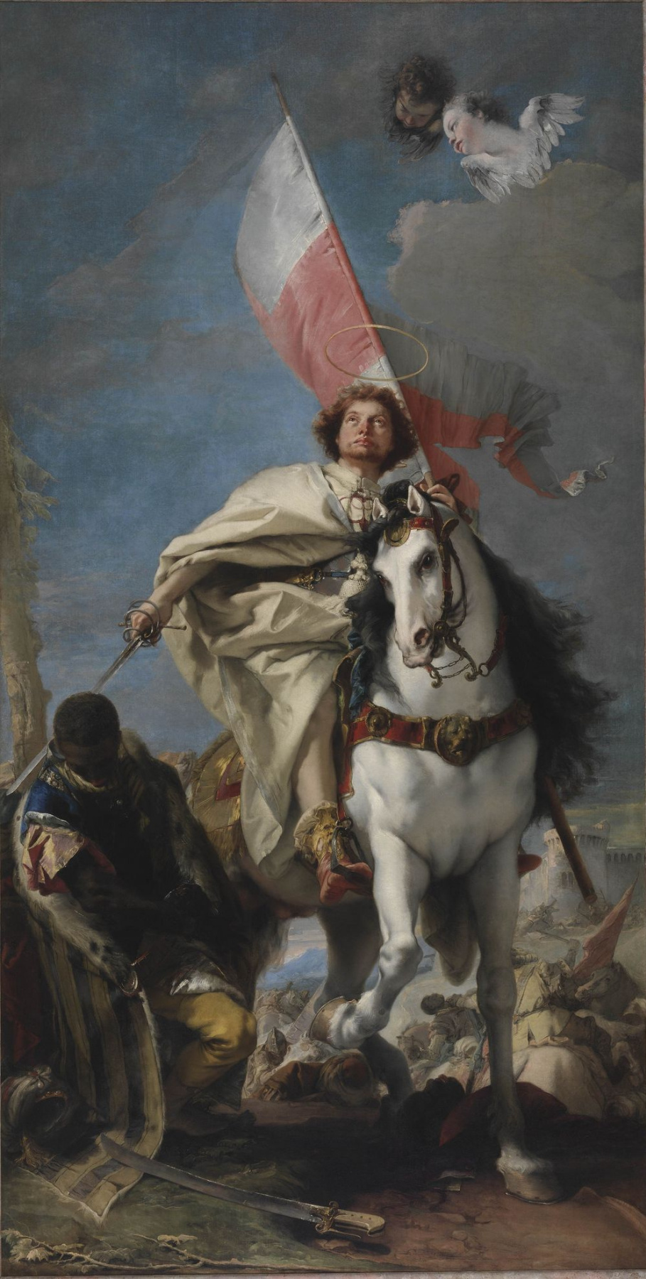 Giovanni Domenico Tiepolo. The Apparition of St. James at the Battle of Clavijo