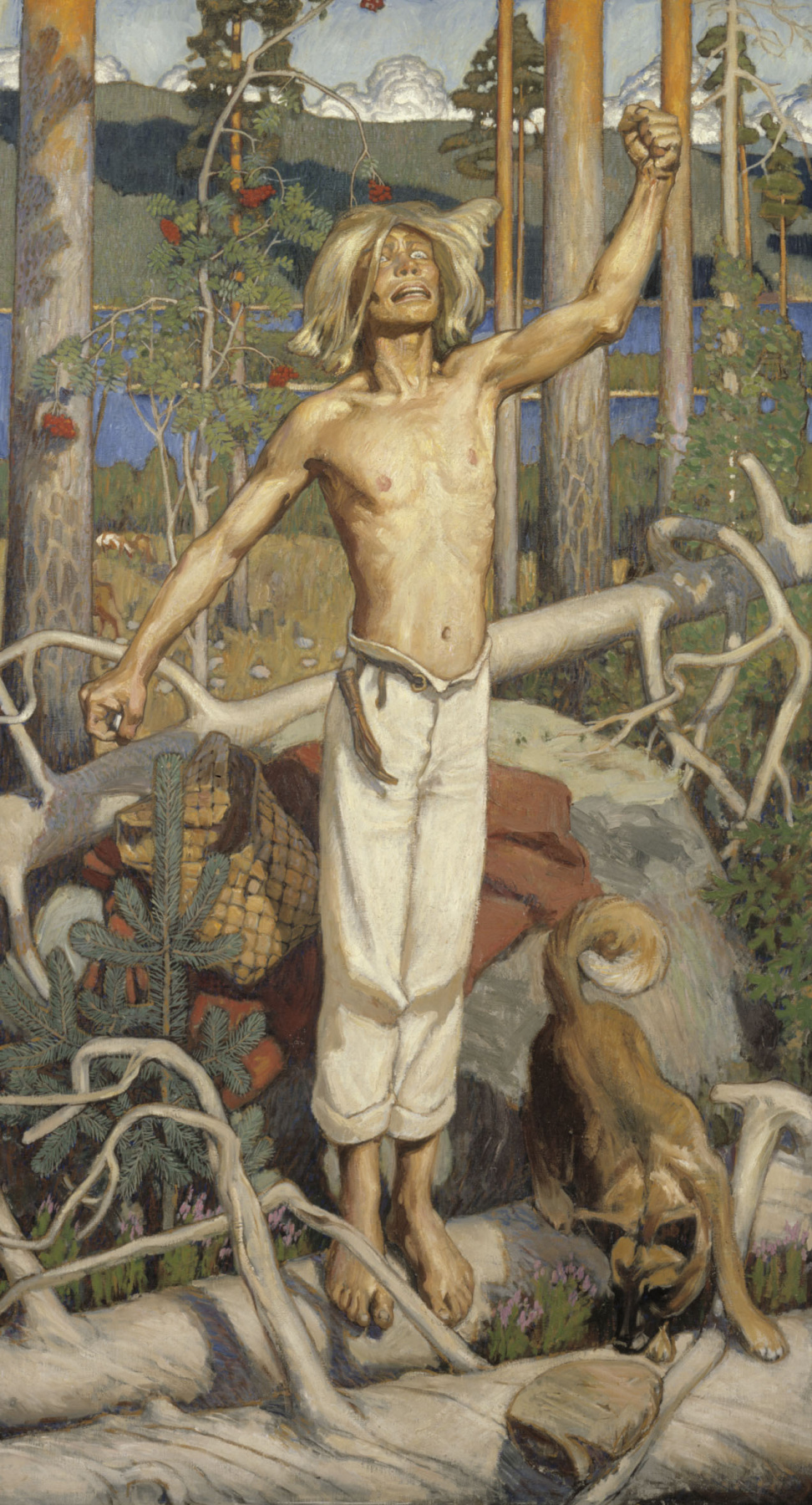 Akseli Gallen-Kallela. The Curse of Kullervo (illustration to the poem "Kalevala")