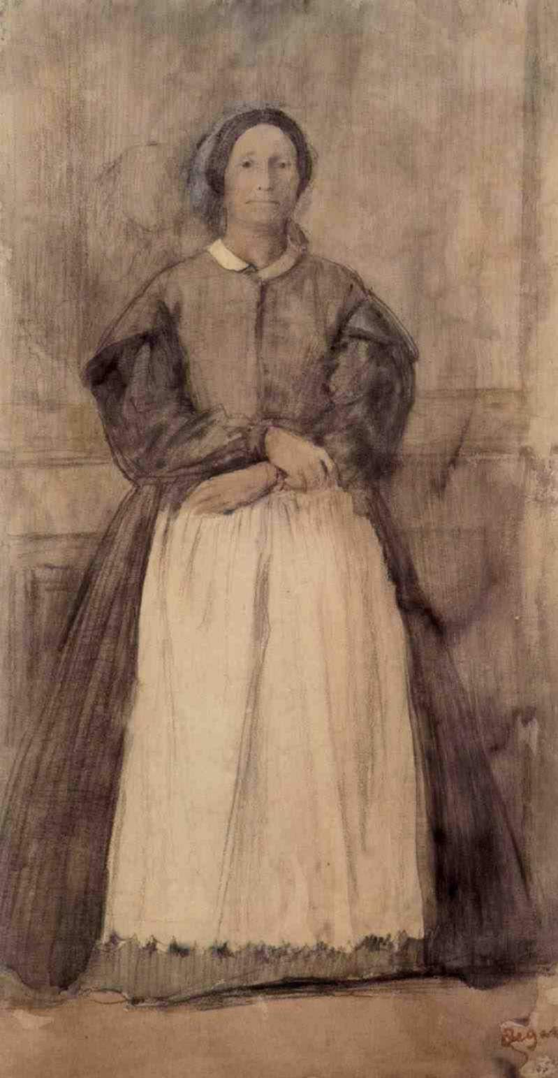 Edgar Degas. Portrait Of Rose Adelaide, Morbilli