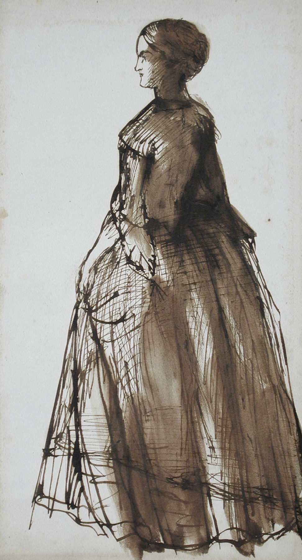 Dante Gabriel Rossetti. Profilo piedi di una donna