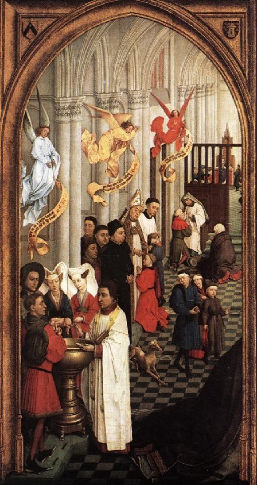 Rogier van der Weyden. The seven sacraments. Fragment