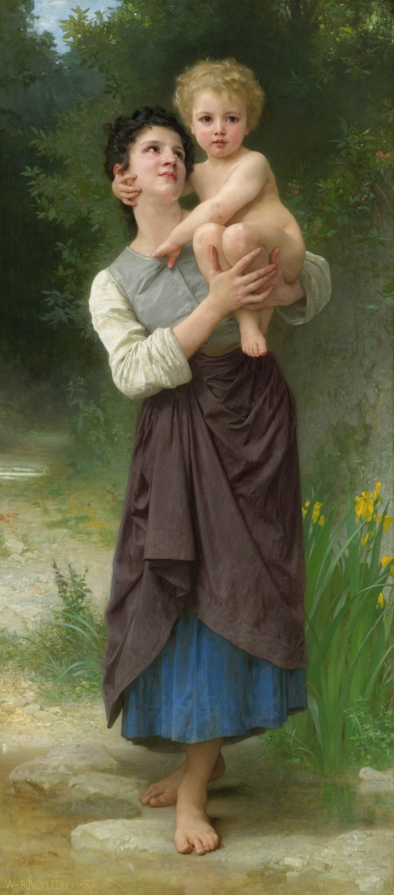 William-Adolphe Bouguereau. Brother and sister