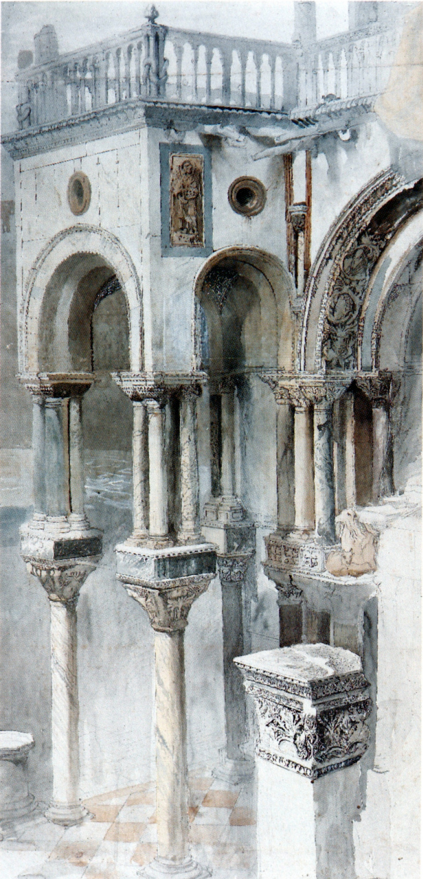 John Ruskin. The south side of the Cathedral of St. Mark, Venice