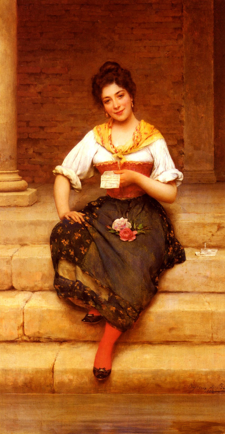 Eugene de Blaas. Love letter