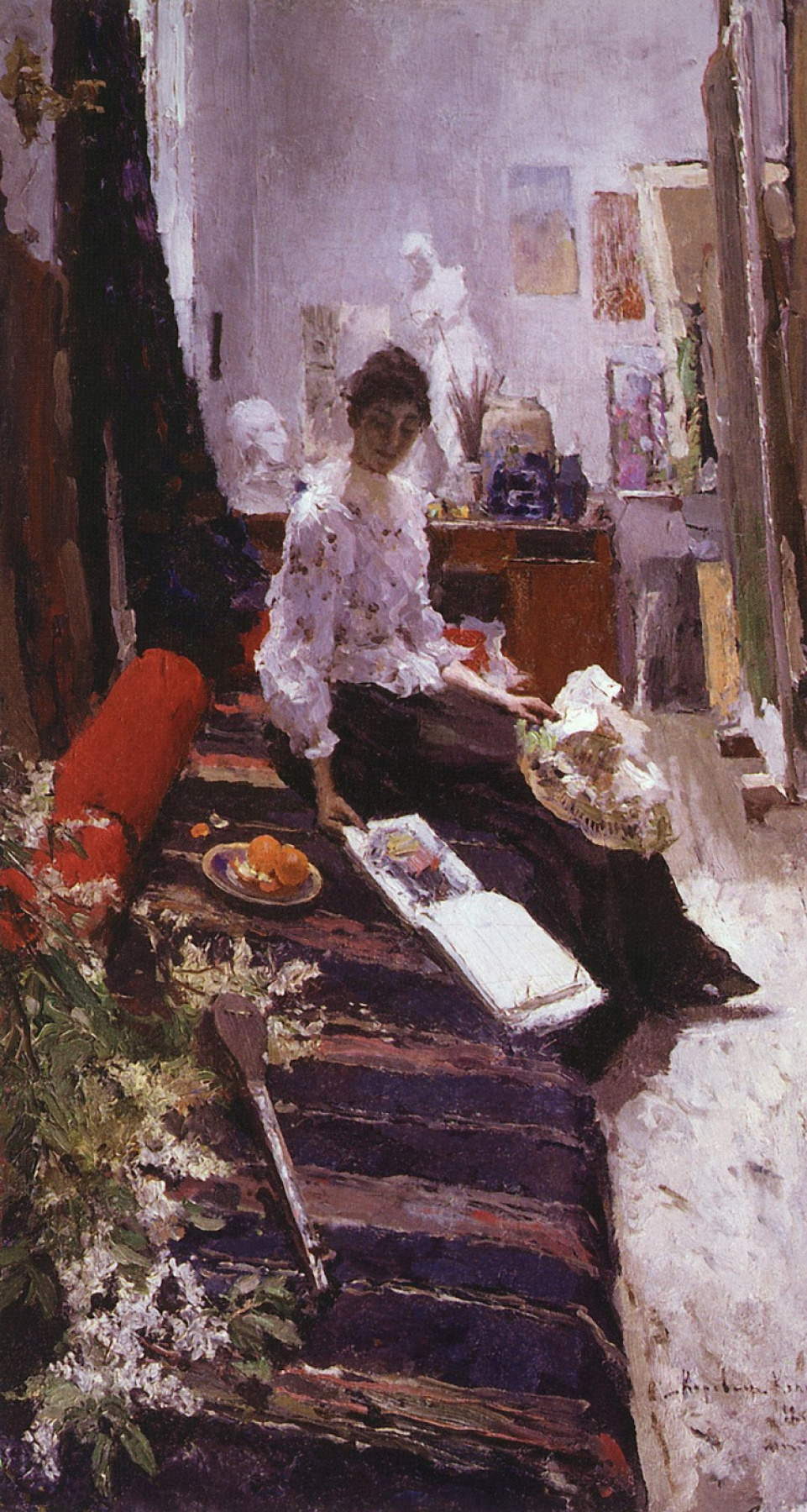 Konstantin Korovin. In the artist's Studio