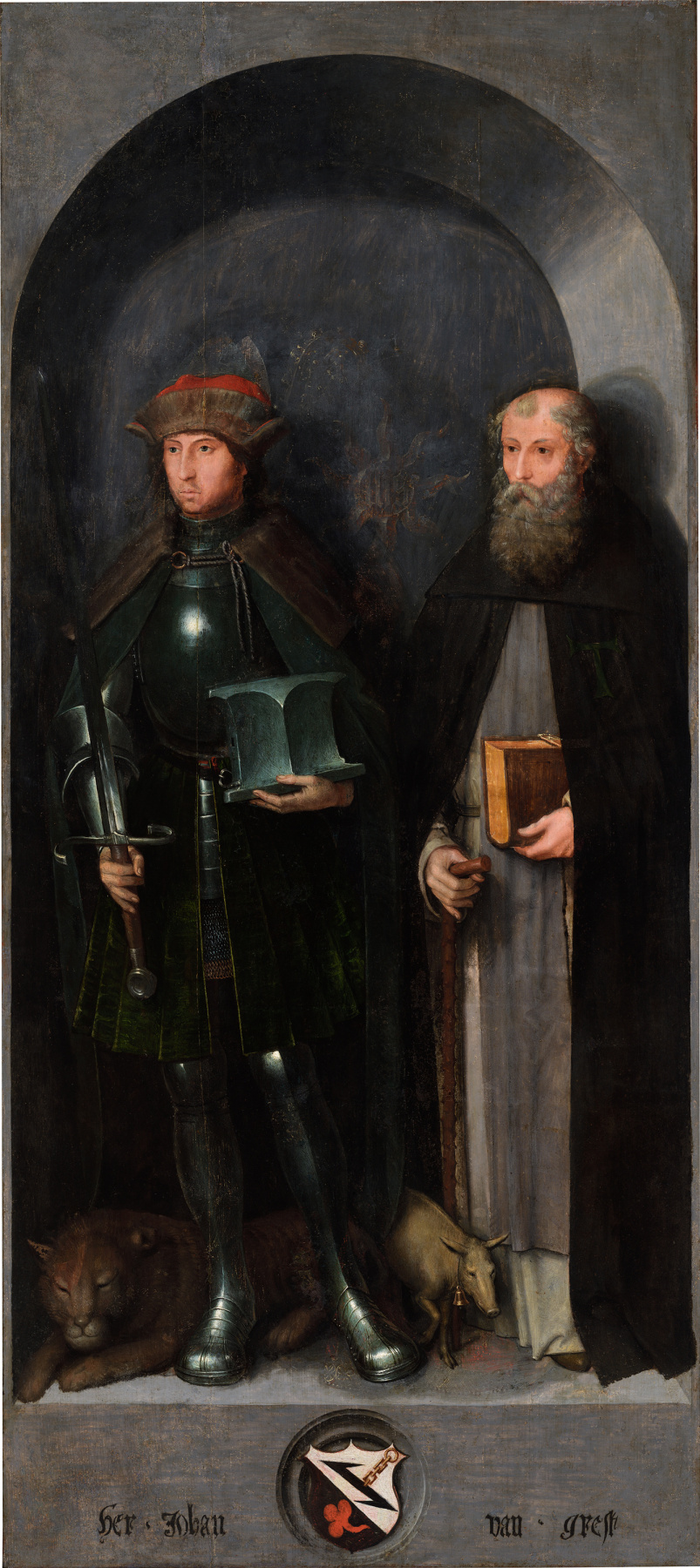 Michel Sittow. Saint Adrian and Saint Anthony