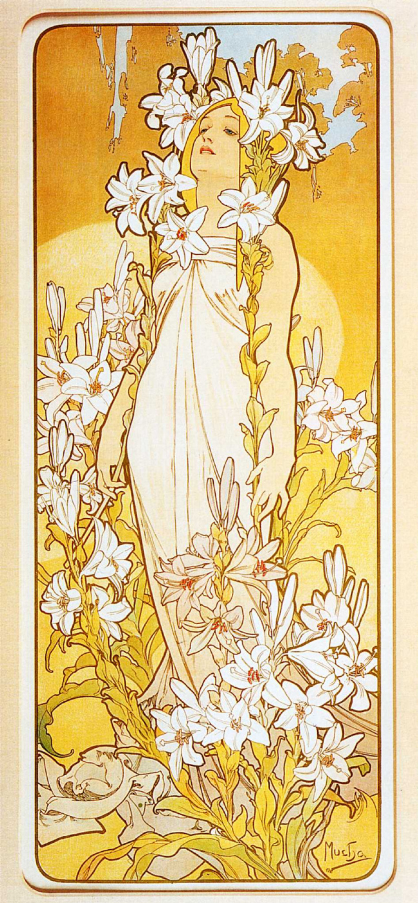 Alfons Mucha. Blumen: Lilie