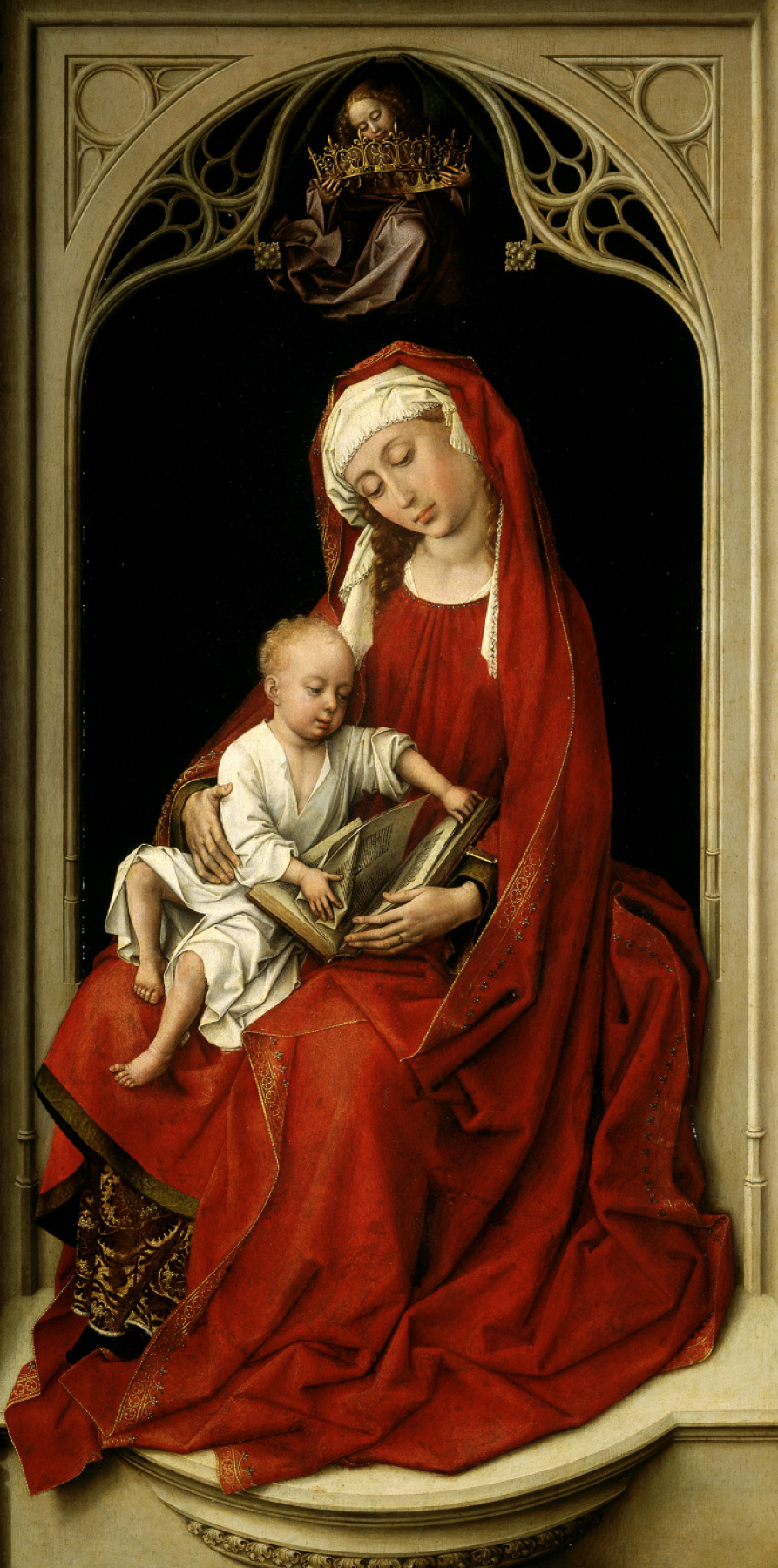 Rogier van der Weyden. In the red Madonna (Madonna Duran)