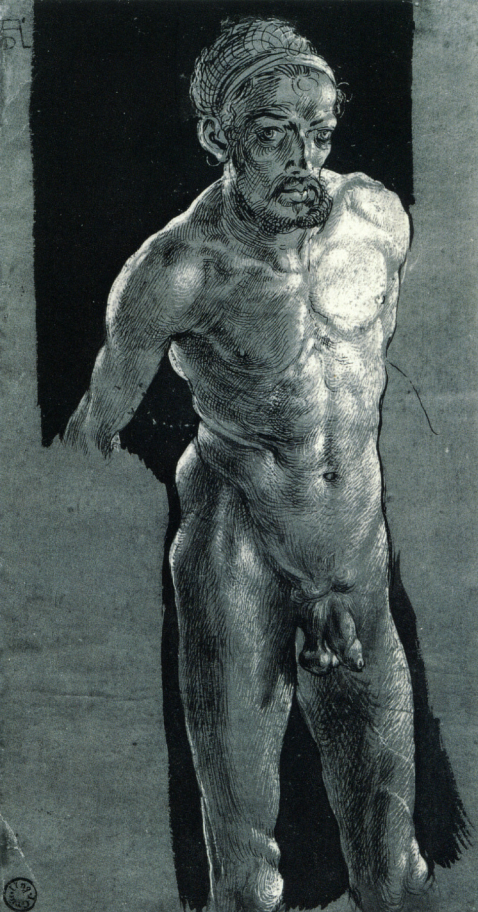 Albrecht Durer. 自画像裸体