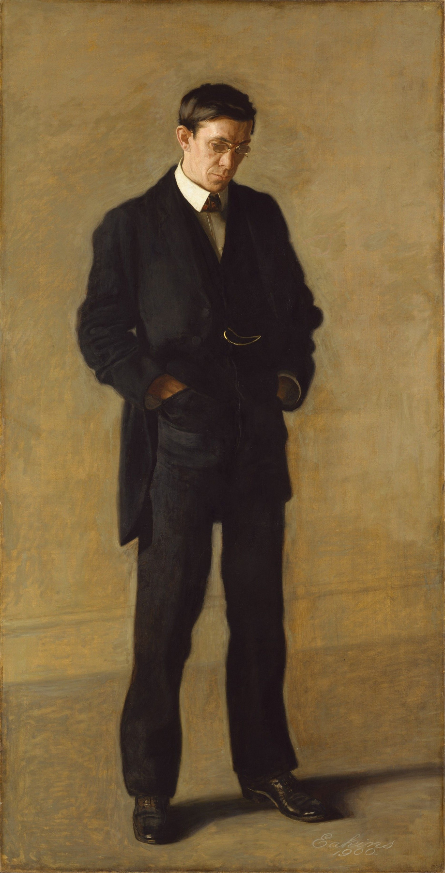 Thomas Eakins. The thinker, portrait of Louis N. Kenton
