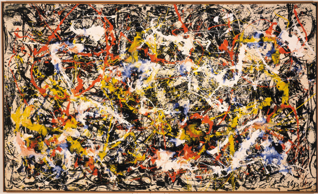 Composition with Red Strokes, 1950, 65×93 cm by Jackson Pollock