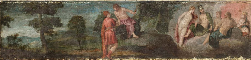 Paolo Veronese. Júpiter con los dioses en el Olimpo