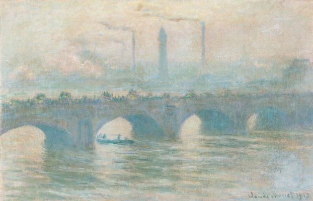 Waterloo bridge, effect of sunlight, 1903 by Claude Monet: History