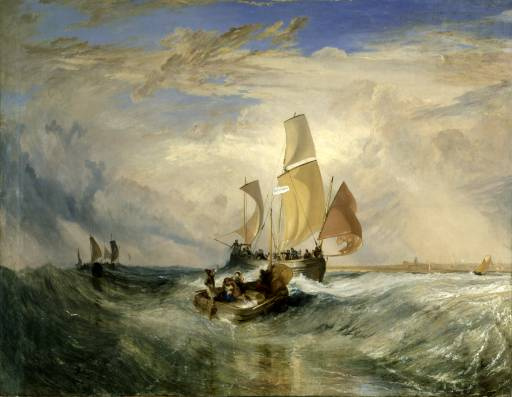 Joseph Mallord William Turner. Passengers on Board (Pas-de-Calais)