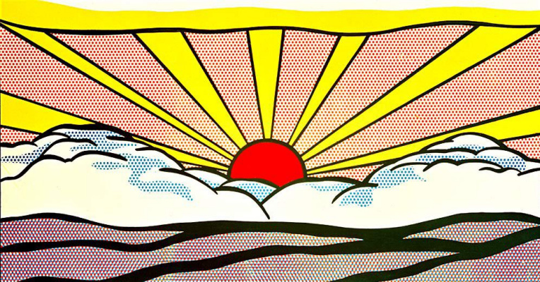 Roy Lichtenstein. Sonnenaufgang