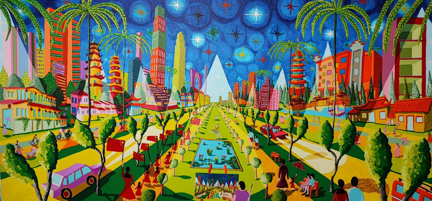 Naïve Paintings in Suzhou, China Rafael Perez Israeli Painter