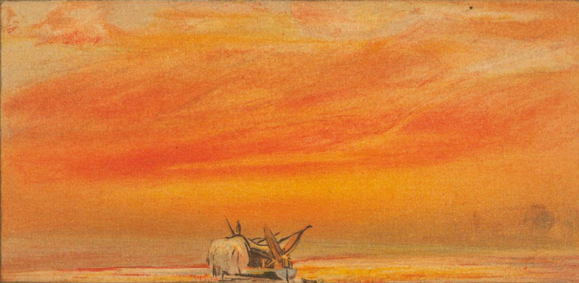 William Ascroft. Sky sketch after The Eruption of Krakatoa