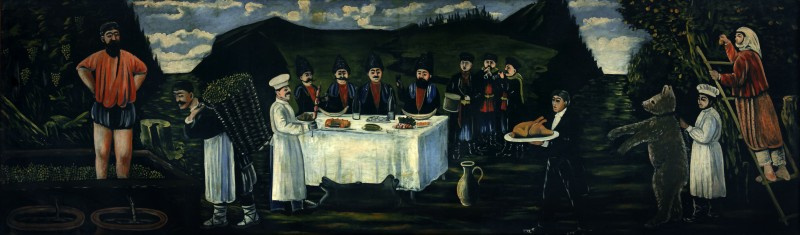 Niko Pirosmani (Pirosmanashvili). A feast during the grape harvest