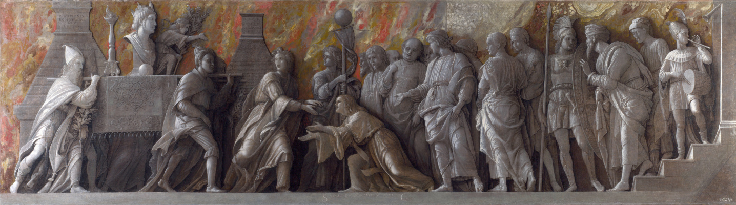 Andrea Mantegna. The introduction of the cult of Cybele in Rome