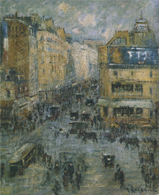Camille Pissarro Opera passage, Paris in the rain, 1898, 91×74