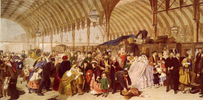 William Powell Frith. Train station