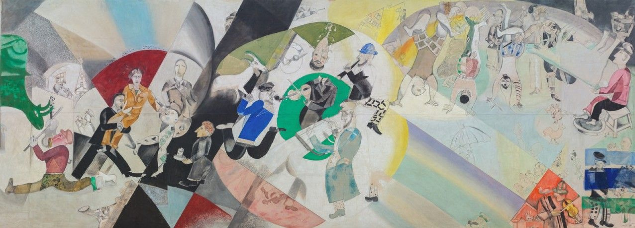 Carré De Soie 90x90 Cm Chagall 'Introduction Au Théâtre Juif' - Brochier 1890 - Neuf