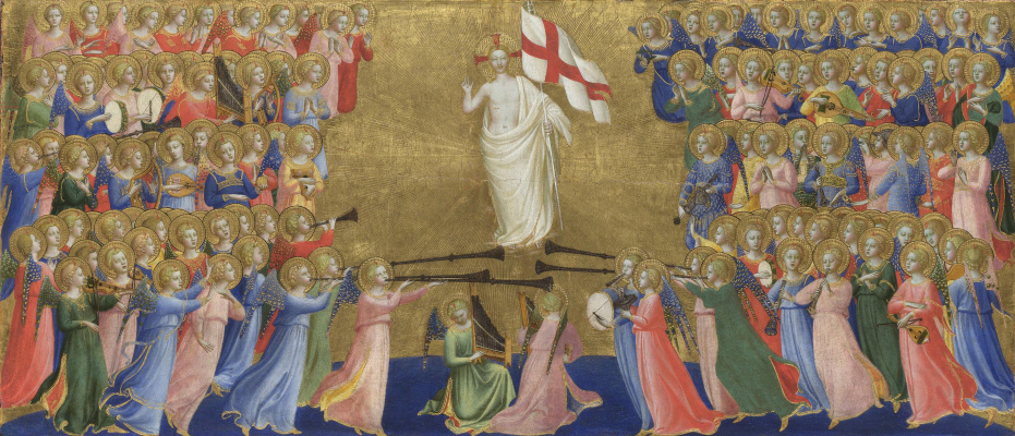 Fra Beato Angelico. Christ in glory. The limit of the altar of St. Dominic in Fiesole