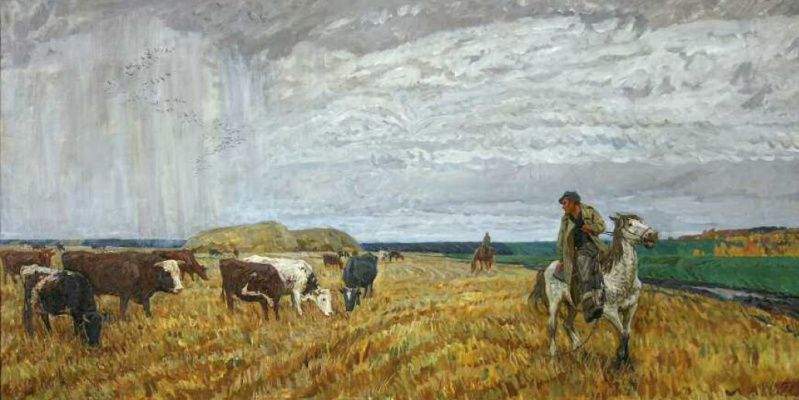 Nikolai Arkadevich Plastov. In the autumn field