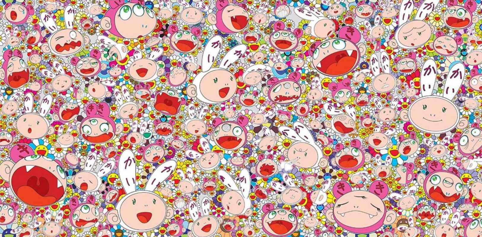 Many, many Kai Kai and Kiki, 2009, 608×300×5 cm by Takashi