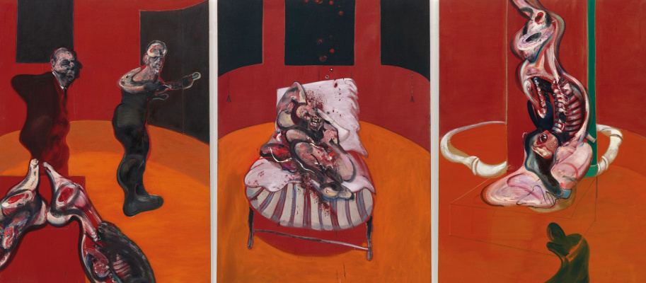 Francis Bacon. Three sketches for the crucifixion
