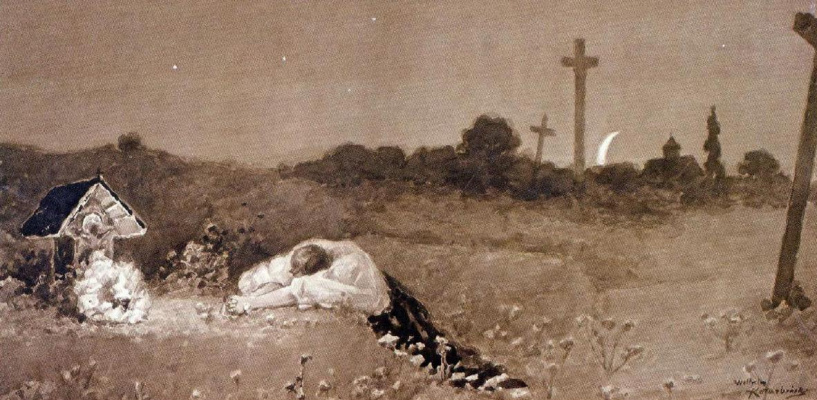 Wilhelm Kotarbinsky. At the grave