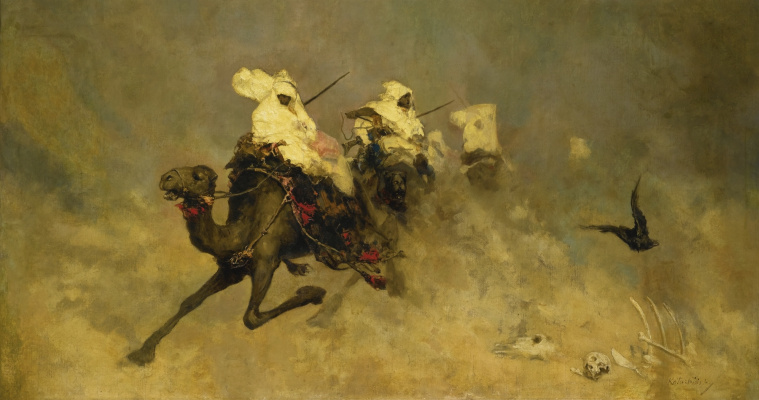 Wilhelm Kotarbinsky. Camel cavalry