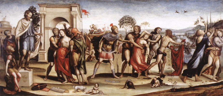 Giovanni Antonio Bazzi (Sodom). The rape of the Sabine women