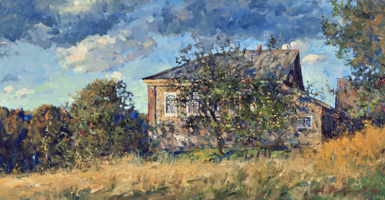 Alexander Shevelyov. House Yurchenko.Oil on canvas 31,2 # 60,2 cm, 2009