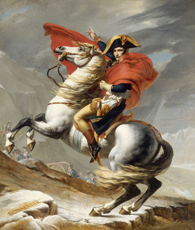 Napoleon crosses the Alps, may 20, 1800 (Napoleon at the pass