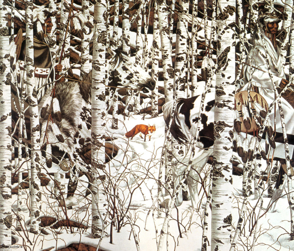 Forest meeting by Bev Doolittle: History, Analysis & Facts | Arthive