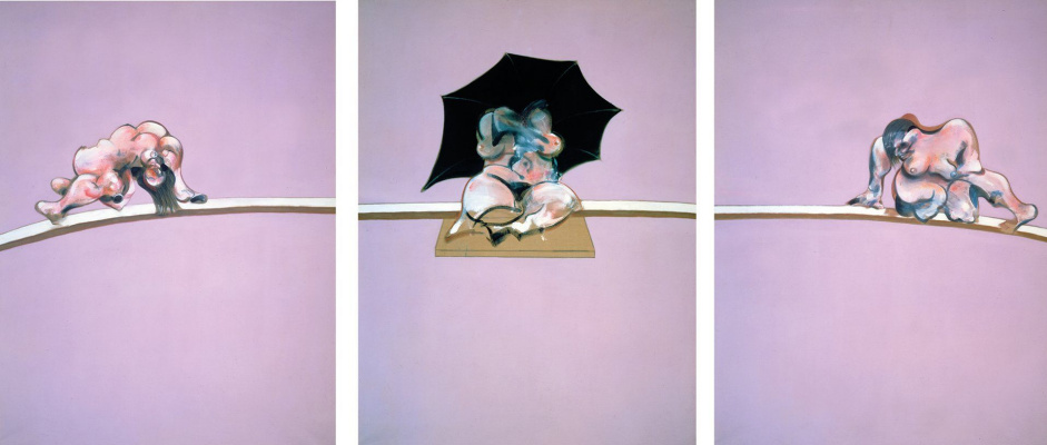 Francis Bacon. Three sketches of the human body