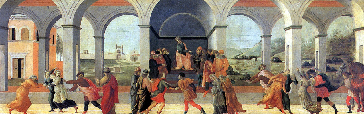 Filippino Lippi. Three scenes from the Story of Virginia