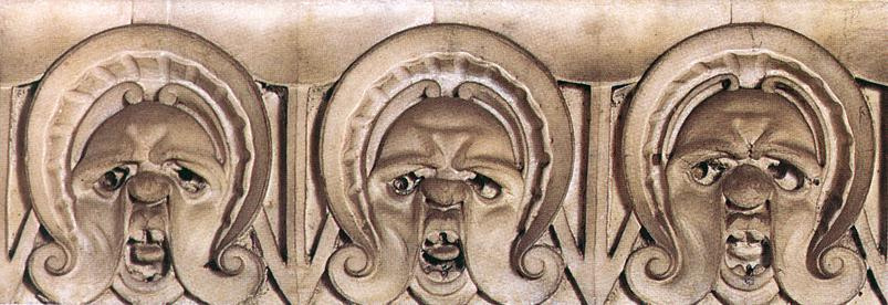 Микеланджело Буонарроти. Фрагмент украшения стены