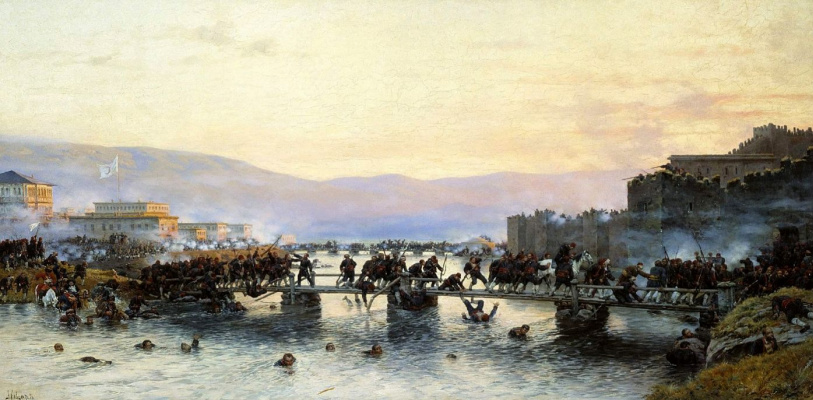 Alexey Danilovich Kivshenko. The storming of the fortress of Ardahan may 5, 1877